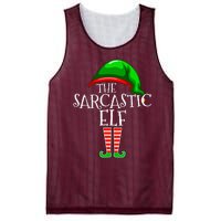 The Sarcastic Elf Family Matching Group Christmas Funny Mesh Reversible Basketball Jersey Tank