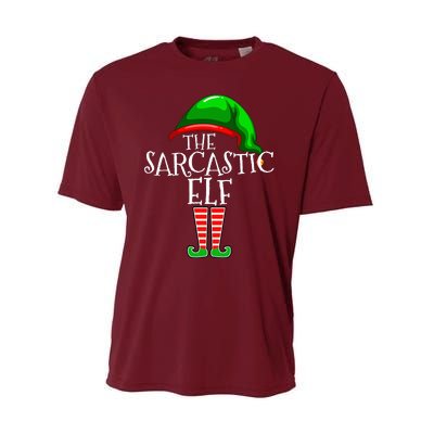 The Sarcastic Elf Family Matching Group Christmas Funny Performance Sprint T-Shirt