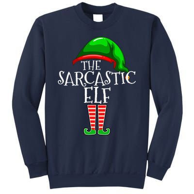 The Sarcastic Elf Family Matching Group Christmas Funny Sweatshirt