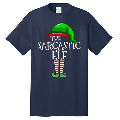 The Sarcastic Elf Family Matching Group Christmas Funny Tall T-Shirt