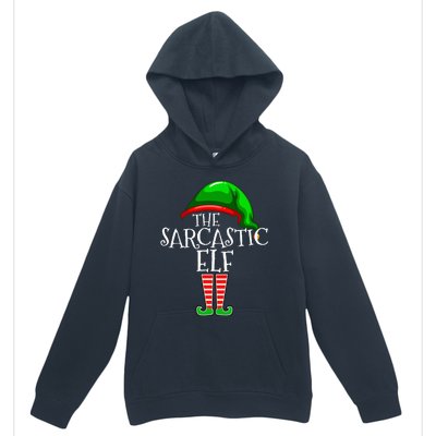 The Sarcastic Elf Family Matching Group Christmas Funny Urban Pullover Hoodie