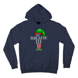 The Sarcastic Elf Family Matching Group Christmas Funny Tall Hoodie