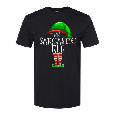 The Sarcastic Elf Family Matching Group Christmas Funny Softstyle CVC T-Shirt