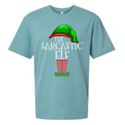 The Sarcastic Elf Family Matching Group Christmas Funny Sueded Cloud Jersey T-Shirt