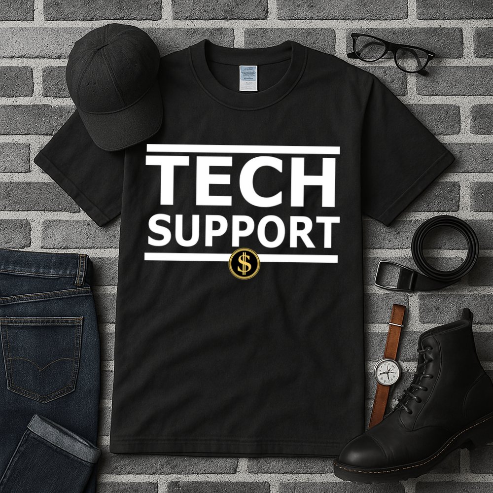Tech Support Elon Musk D.O.G.E. Tall T-Shirt