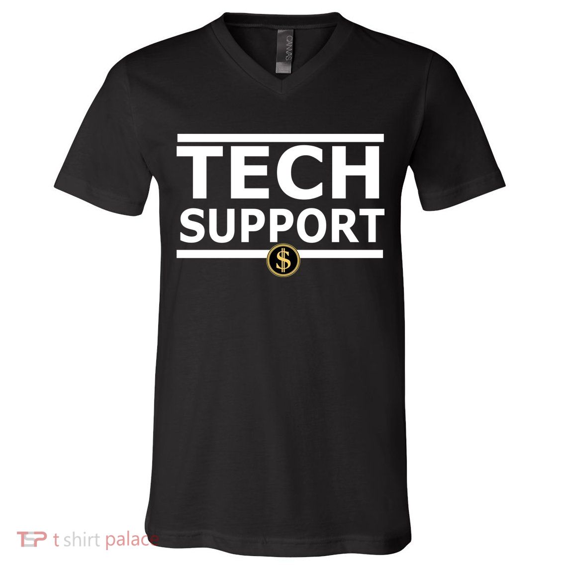 Tech Support Elon Musk D.O.G.E. V-Neck T-Shirt