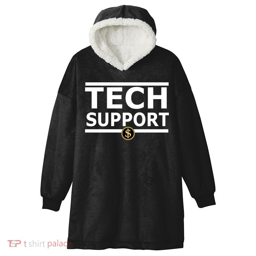 Tech Support Elon Musk D.O.G.E. Hooded Wearable Blanket