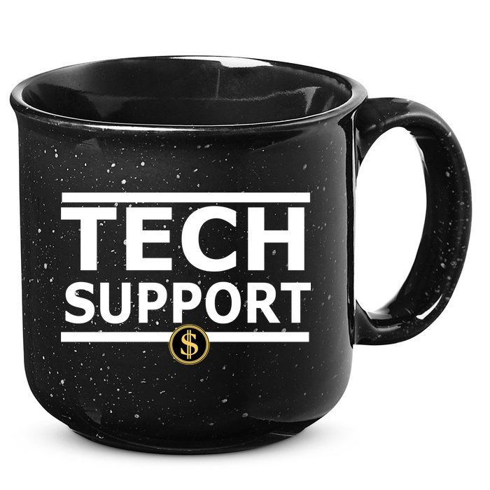 Tech Support Elon Musk D.O.G.E. 15oz Campfire Ceramic Mug
