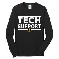 Tech Support Elon Musk D.O.G.E. Tall Long Sleeve T-Shirt