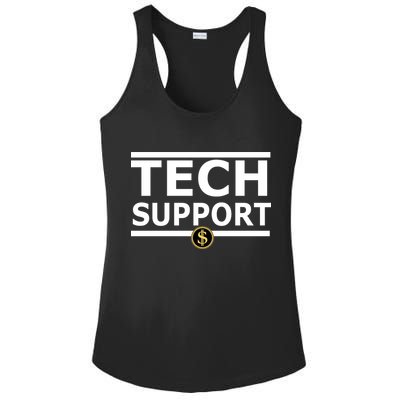 Tech Support Elon Musk D.O.G.E. Ladies PosiCharge Competitor Racerback Tank