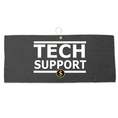 Tech Support Elon Musk D.O.G.E. Large Microfiber Waffle Golf Towel