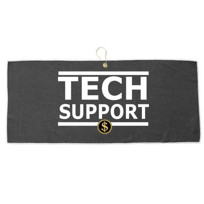Tech Support Elon Musk D.O.G.E. Large Microfiber Waffle Golf Towel