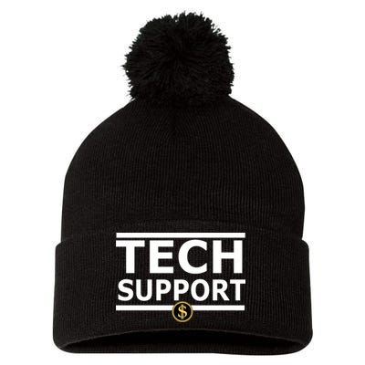Tech Support Elon Musk D.O.G.E. Pom Pom 12in Knit Beanie