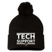 Tech Support Elon Musk D.O.G.E. Pom Pom 12in Knit Beanie