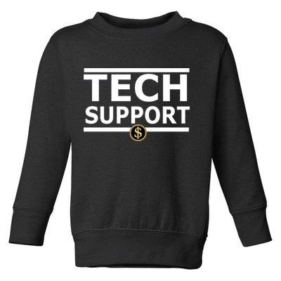 Tech Support Elon Musk D.O.G.E. Toddler Sweatshirt