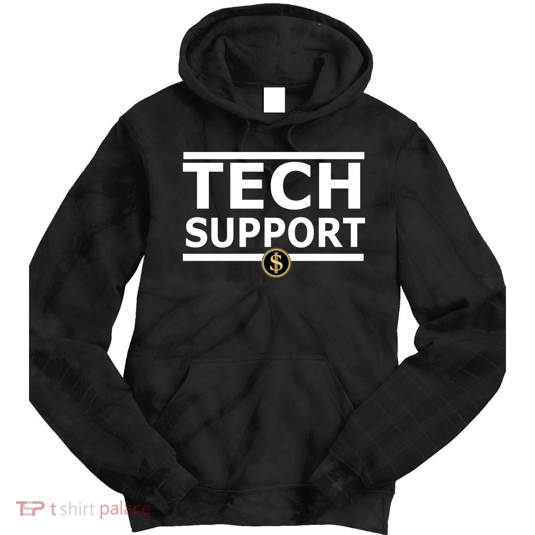 Tech Support Elon Musk D.O.G.E. Tie Dye Hoodie