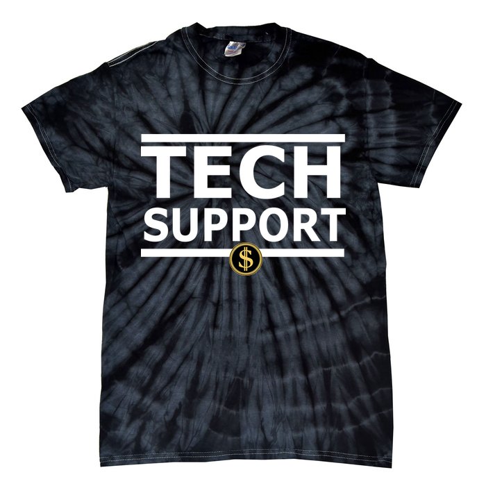 Tech Support Elon Musk D.O.G.E. Tie-Dye T-Shirt
