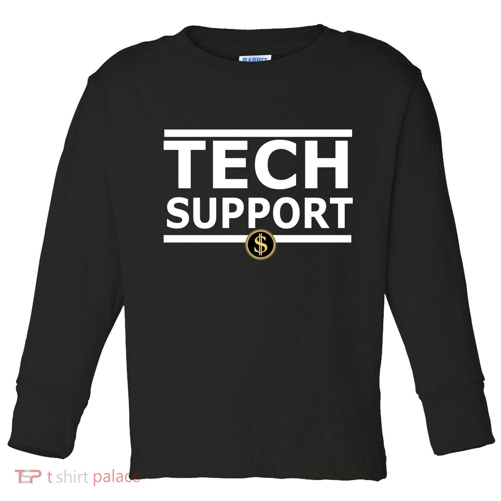 Tech Support Elon Musk D.O.G.E. Toddler Long Sleeve Shirt