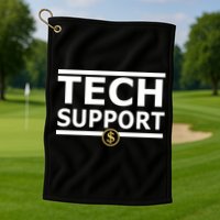 Tech Support Elon Musk D.O.G.E. Golf Towel