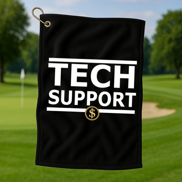 Tech Support Elon Musk D.O.G.E. Golf Towel