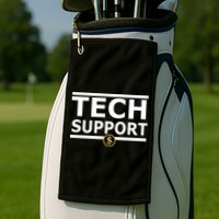 Tech Support Elon Musk D.O.G.E. Golf Towel