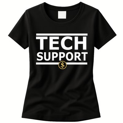 Tech Support Elon Musk D.O.G.E. Womens T-Shirt