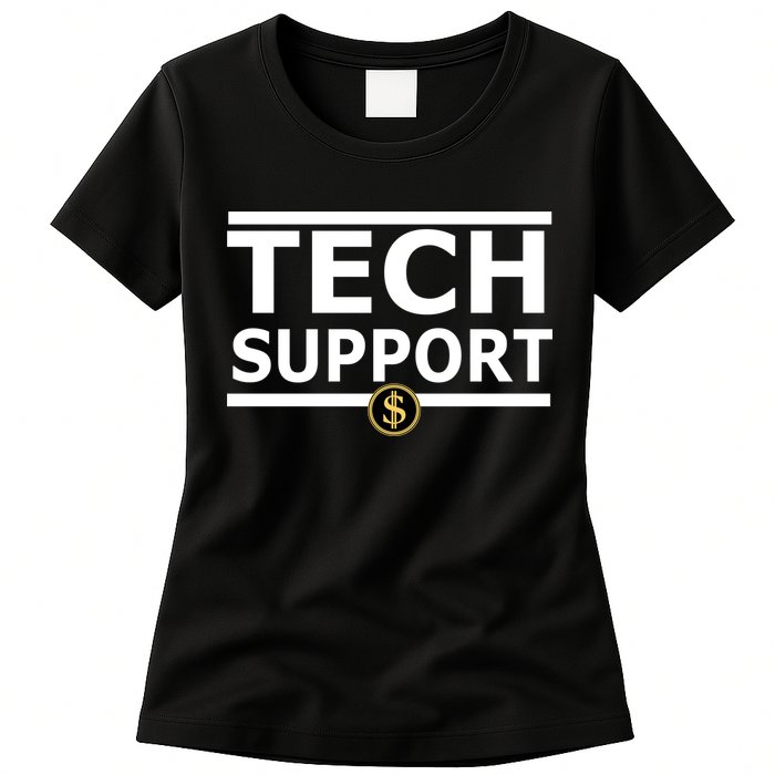 Tech Support Elon Musk D.O.G.E. Womens T-Shirt