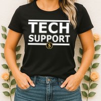 Tech Support Elon Musk D.O.G.E. Womens T-Shirt