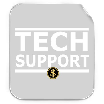 Tech Support Elon Musk D.O.G.E. Permanent Decal Sticker
