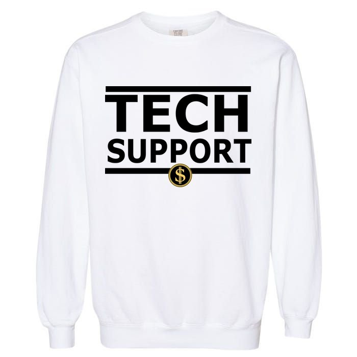Tech Support Elon Musk D.O.G.E. Garment-Dyed Sweatshirt