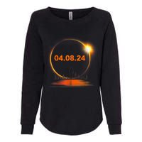 Total Solar Eclipse 2024 USA April 8 2024 Womens California Wash Sweatshirt