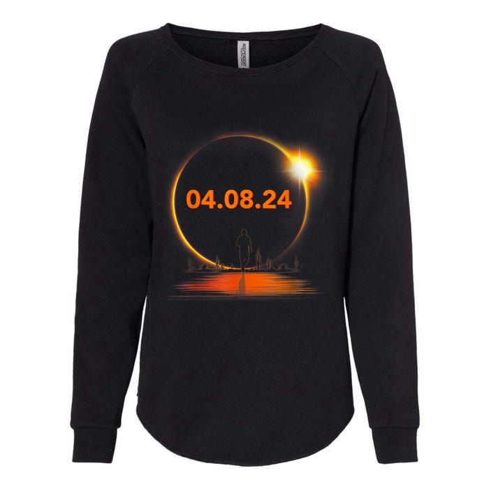 Total Solar Eclipse 2024 USA April 8 2024 Womens California Wash Sweatshirt