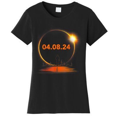 Total Solar Eclipse 2024 USA April 8 2024 Women's T-Shirt