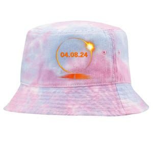 Total Solar Eclipse 2024 USA April 8 2024 Tie-Dyed Bucket Hat