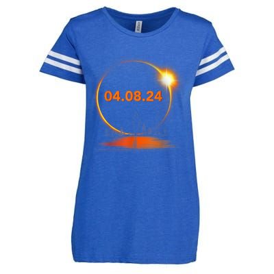 Total Solar Eclipse 2024 USA April 8 2024 Enza Ladies Jersey Football T-Shirt