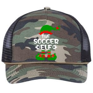 The Soccer Elf Christmas Squad Xmas Soccer Team Player Great Gift Retro Rope Trucker Hat Cap