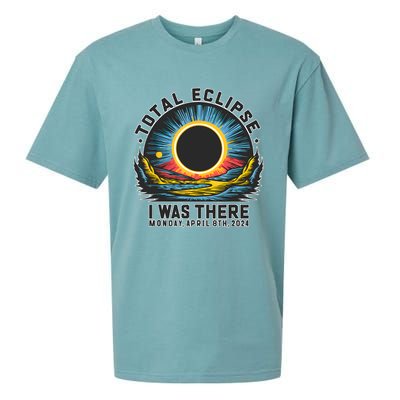 Total Solar Eclipse I Was There Monday April 8th 2024 Sueded Cloud Jersey T-Shirt