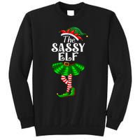 The Sassy Elf Xmas Funny Christmas Matching Family Pajama Sweatshirt