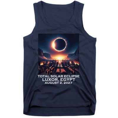 Total Solar Eclipse Luxor Egypt 2027 Ancient Pharaohs Tank Top