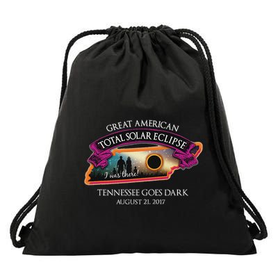 Tennessee Solar Eclipse I Was There Commemorative Souvenir Drawstring Bag