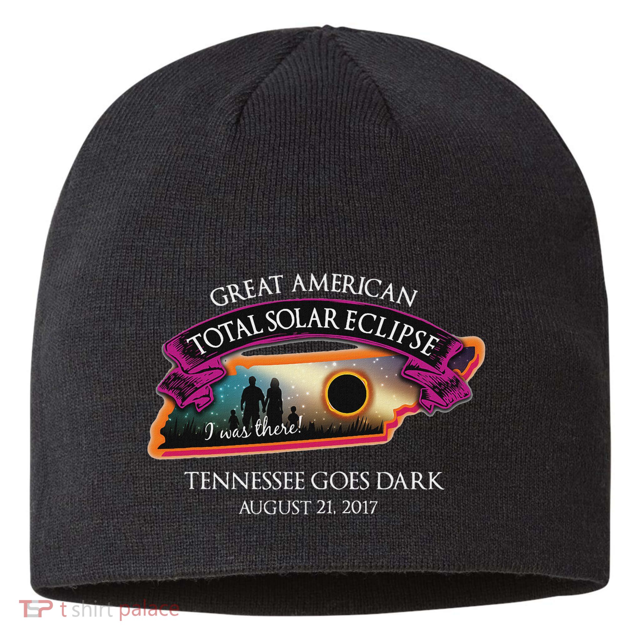 Tennessee Solar Eclipse I Was There Commemorative Souvenir Sustainable Beanie