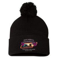 Tennessee Solar Eclipse I Was There Commemorative Souvenir Pom Pom 12in Knit Beanie