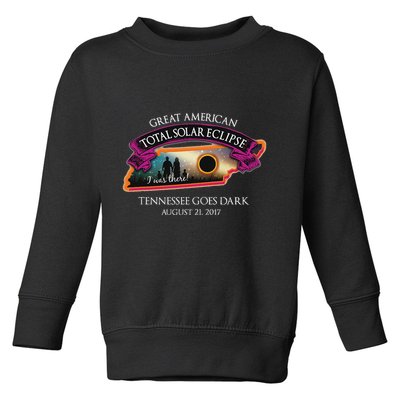 Tennessee Solar Eclipse I Was There Commemorative Souvenir Toddler Sweatshirt