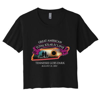 Tennessee Solar Eclipse I Was There Commemorative Souvenir Crop Top