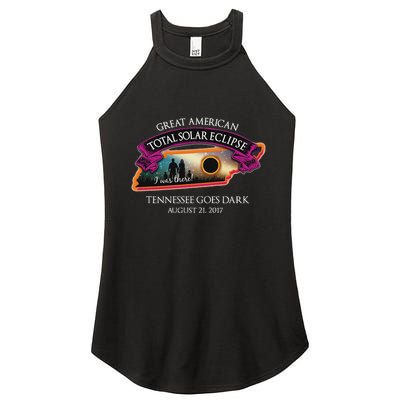 Tennessee Solar Eclipse I Was There Commemorative Souvenir Women's Perfect Tri Rocker Tank