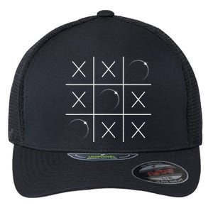 Total Solar Eclipse Tic Tac Toe 04.08.2024 Flexfit Unipanel Trucker Cap