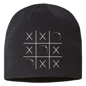 Total Solar Eclipse Tic Tac Toe 04.08.2024 Sustainable Beanie