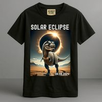 Total Solar Eclipse Trex Dinosaur April 8 2024 Garment-Dyed Heavyweight T-Shirt