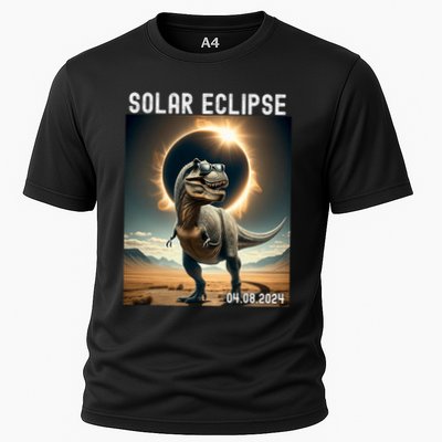 Total Solar Eclipse Trex Dinosaur April 8 2024 Performance Shirt