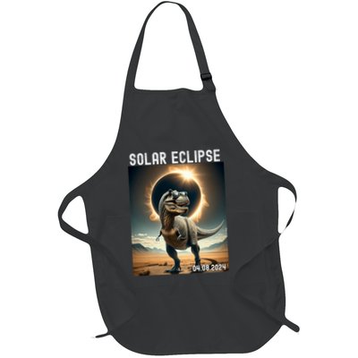 Total Solar Eclipse Trex Dinosaur April 8 2024 Apron